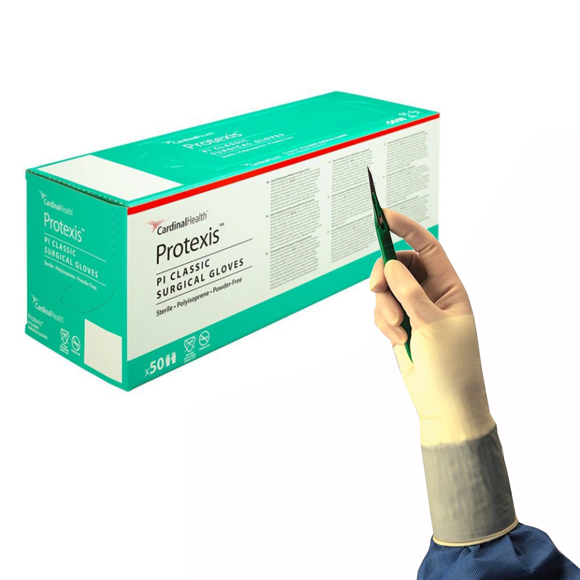 Protexis PI Classic Sterile Polyisoprene Surgical Gloves (BX/50PR)
