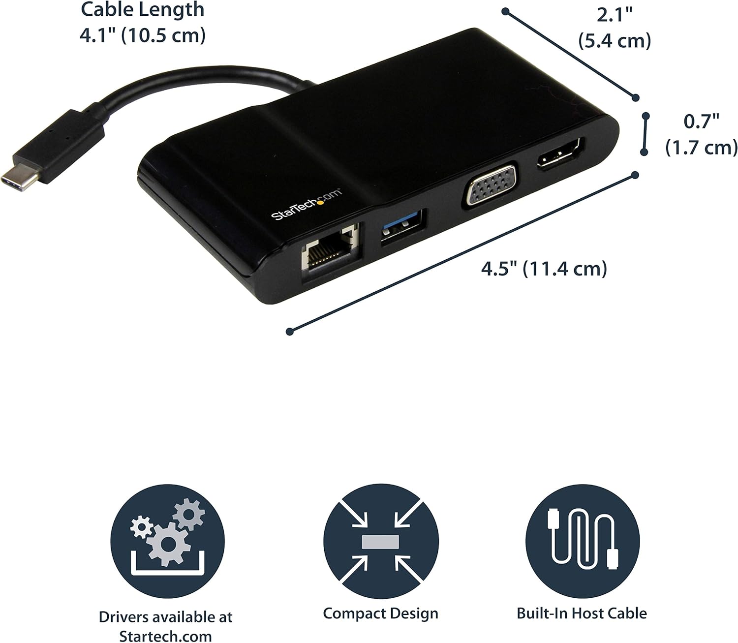 STARTECH USB Flash Drive and USB-C Multiport Adapter