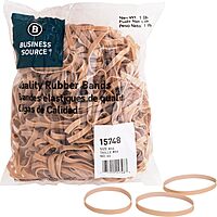 Business Source Quality Rubber Bands - Size: #64 - 3.3in Length x 0.3in Width - Sustainable - Rubber - Crepe - 320 / Pack