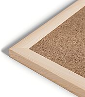 U BRANDS Cork Bulletin Board, Birch Wood Frame