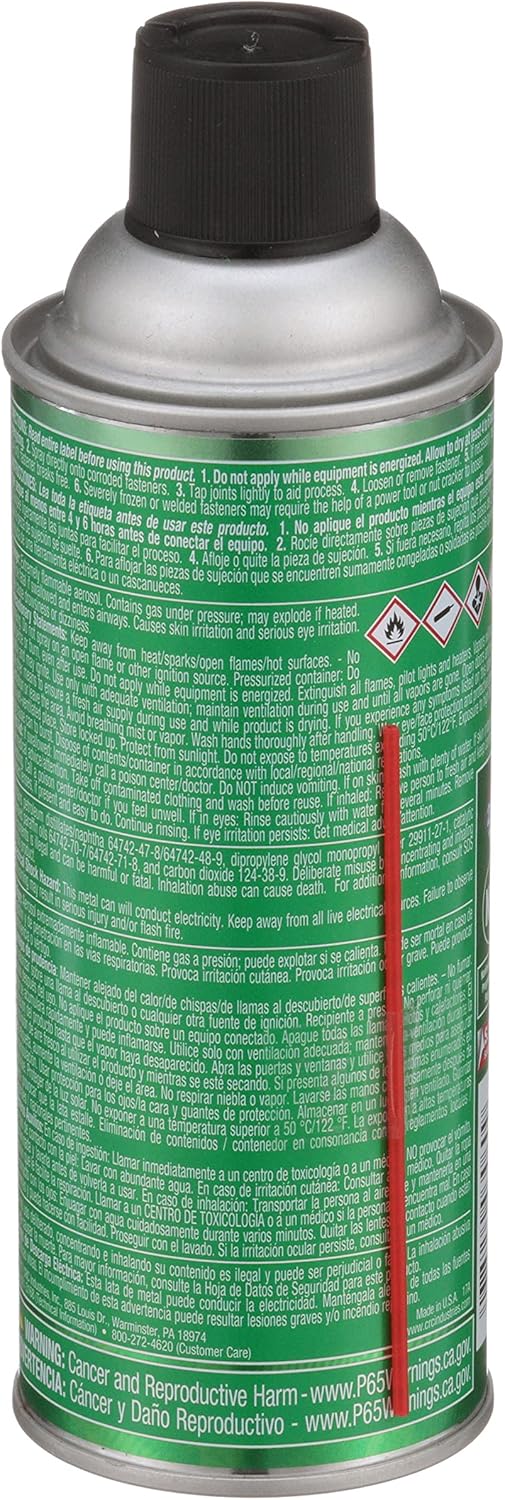 CRC Screwloose Super Penetrant 03060 – 11 WT OZ, Plastic Safe Aerosol for Corroded Fasteners