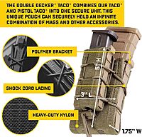 HIGH SPEED GEAR Double Decker TACO Pouch Double Stack Magazine Holster