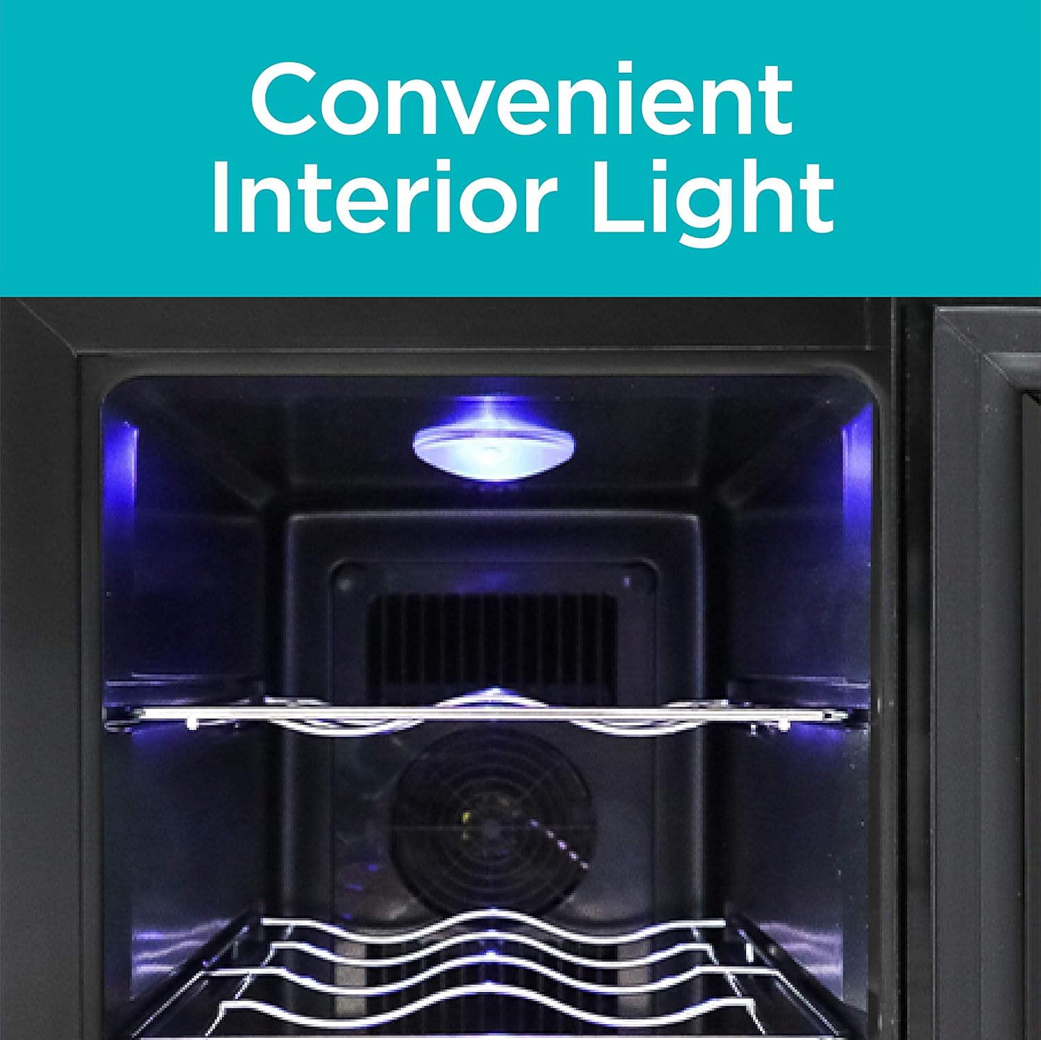 BLACK+DECKER Thermoelectric Wine Fridge with Triple-Pane Clear Glass Door