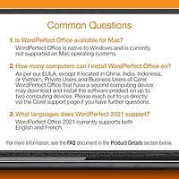 Corel WordPerfect Office Education 2021 | Office Suite of Word Processor, Spreadsheets & Presentation Software [PC Disc]
