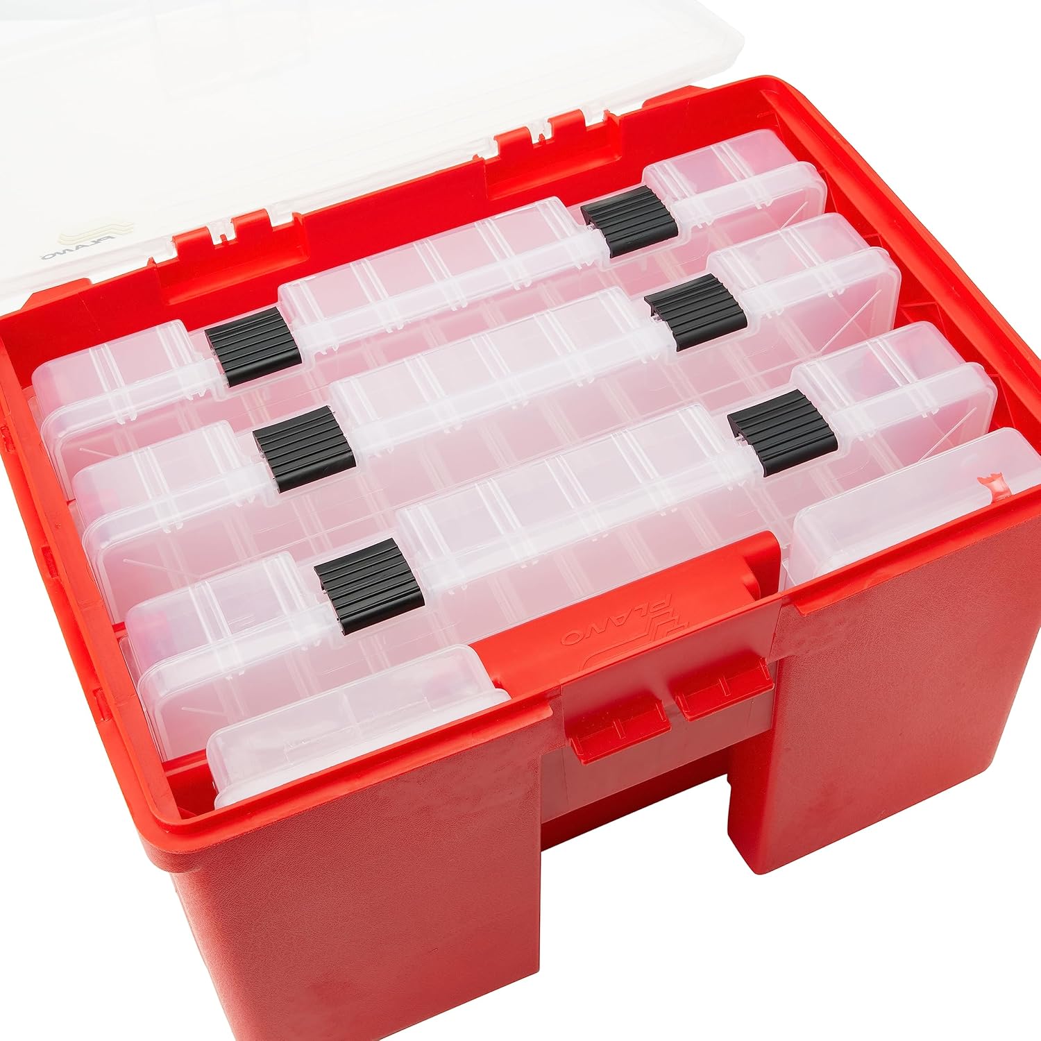Plano Molding 932001 Portable Stow Away Rack Organizer with Cover, Red