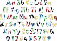 Barker Creek Letter Pop-Outs Chevron Die-Cut Cardstock