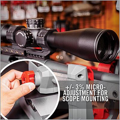 Real Avid Master Gun Workstation Up to 18.3" of Travel One-Hand Quick Adjustable Clamping