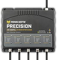 Minn Kota Precision MK-550PCL On-Board Battery Charger with 5 Charging Banks, 10 Amps per Bank