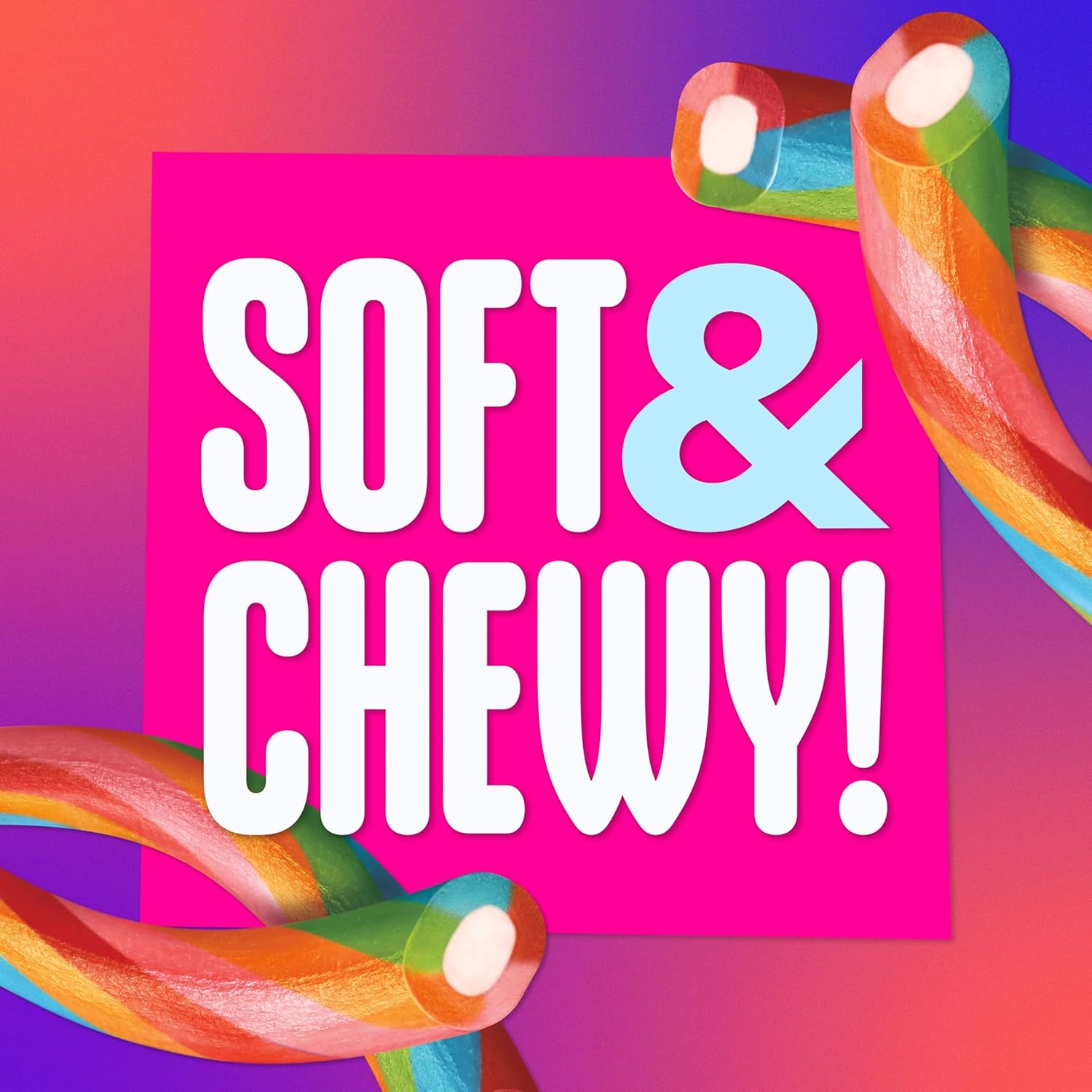 SweeTARTS Ropes, Candy, Twisted Rainbow Punch, Soft and Chewy, 3.5 oz, 12 count Twisted Rainbow Pack of 12