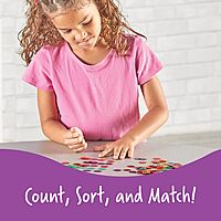 Learning Resources Transparent Color Counting Chips - 250 Pieces, Ages 5+, Math Counters for Kids, Counting Chips