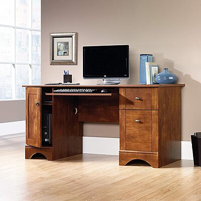 Sauder Select 60inW Double-Pedestal Computer Desk