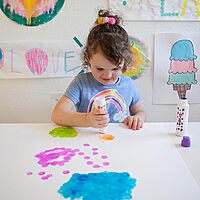 Fruit Scented Washable Dot Markers for Kids and Toddlers Educational Set of 6 Pack by Do A Dot Art, The Original Dot Marker, Made in the USA