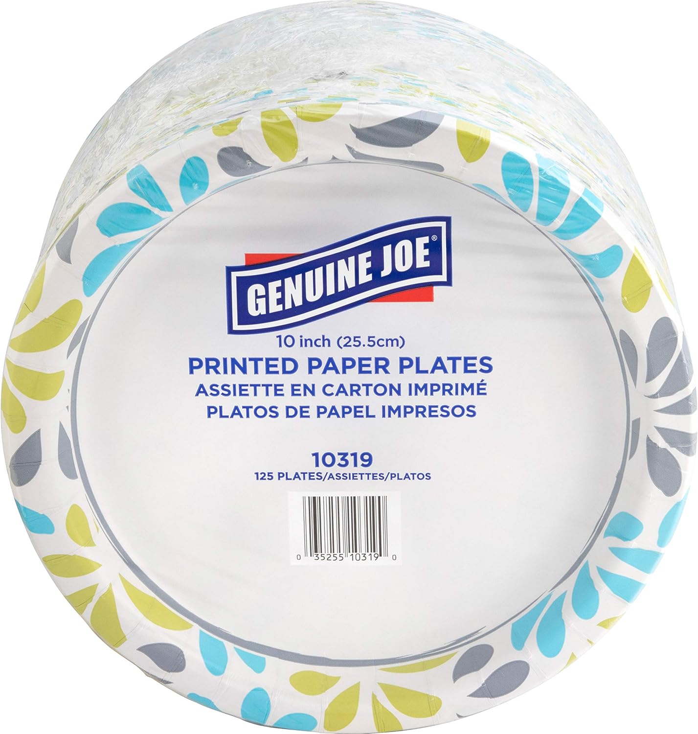 Genuine Joe Printed Disposable Paper Plates