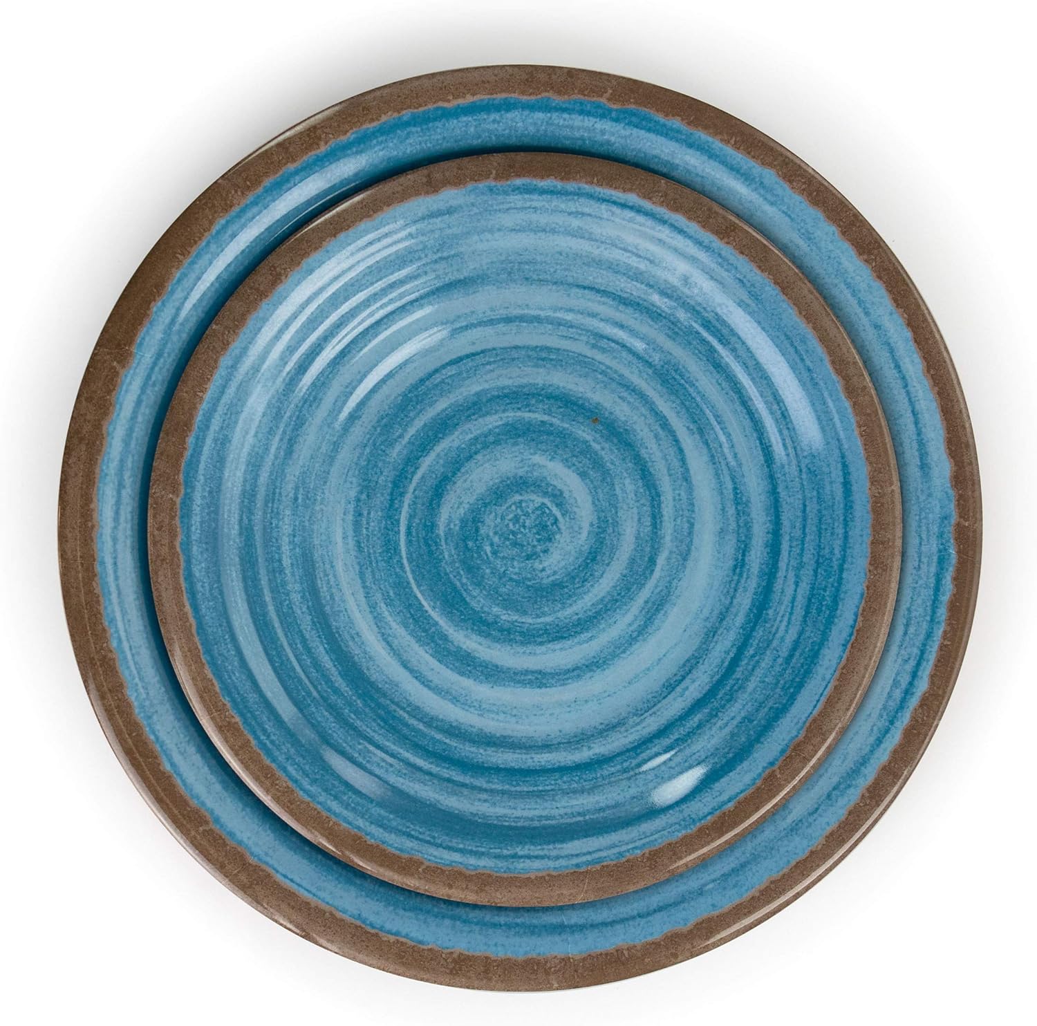 Elama 12-Piece Lightweight Melamine Dinnerware Set