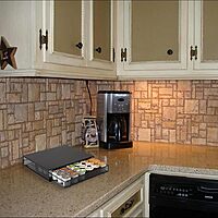 Mind Reader Coffee Pod Organizer and Condiment Station, Countertop Storage for 36 Pods, Cups, Coffee Accessories Square 36 Capacity + Organizer, 6 Compartment