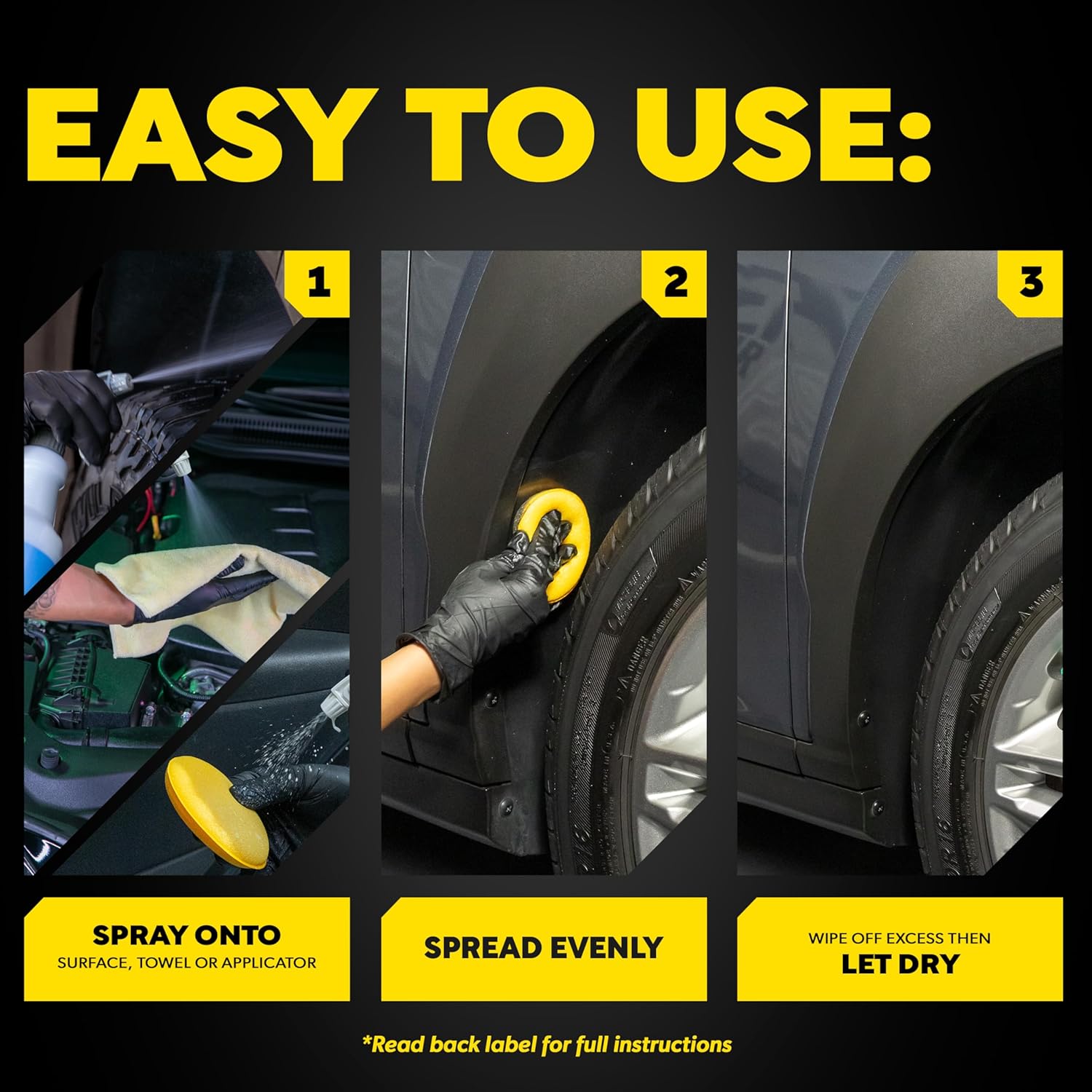 Meguiar's D17001 Hyper Dressing - 1 Gallon – Give Your Car’s Trim Pieces the Best Shine & Gloss Pre-Wax