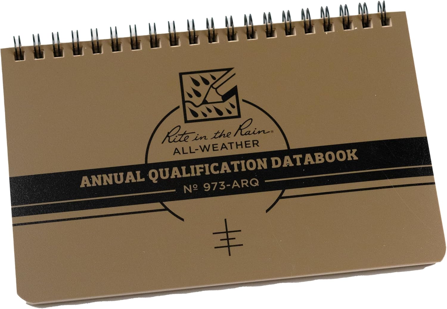 Rite in the Rain Weatherproof Marine Qualification Reference Book, 7" x 4.625", Khaki Cover (No. 973-ARQ)