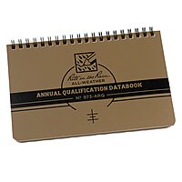 Rite in the Rain Weatherproof Marine Qualification Reference Book, 7" x 4.625", Khaki Cover (No. 973-ARQ)