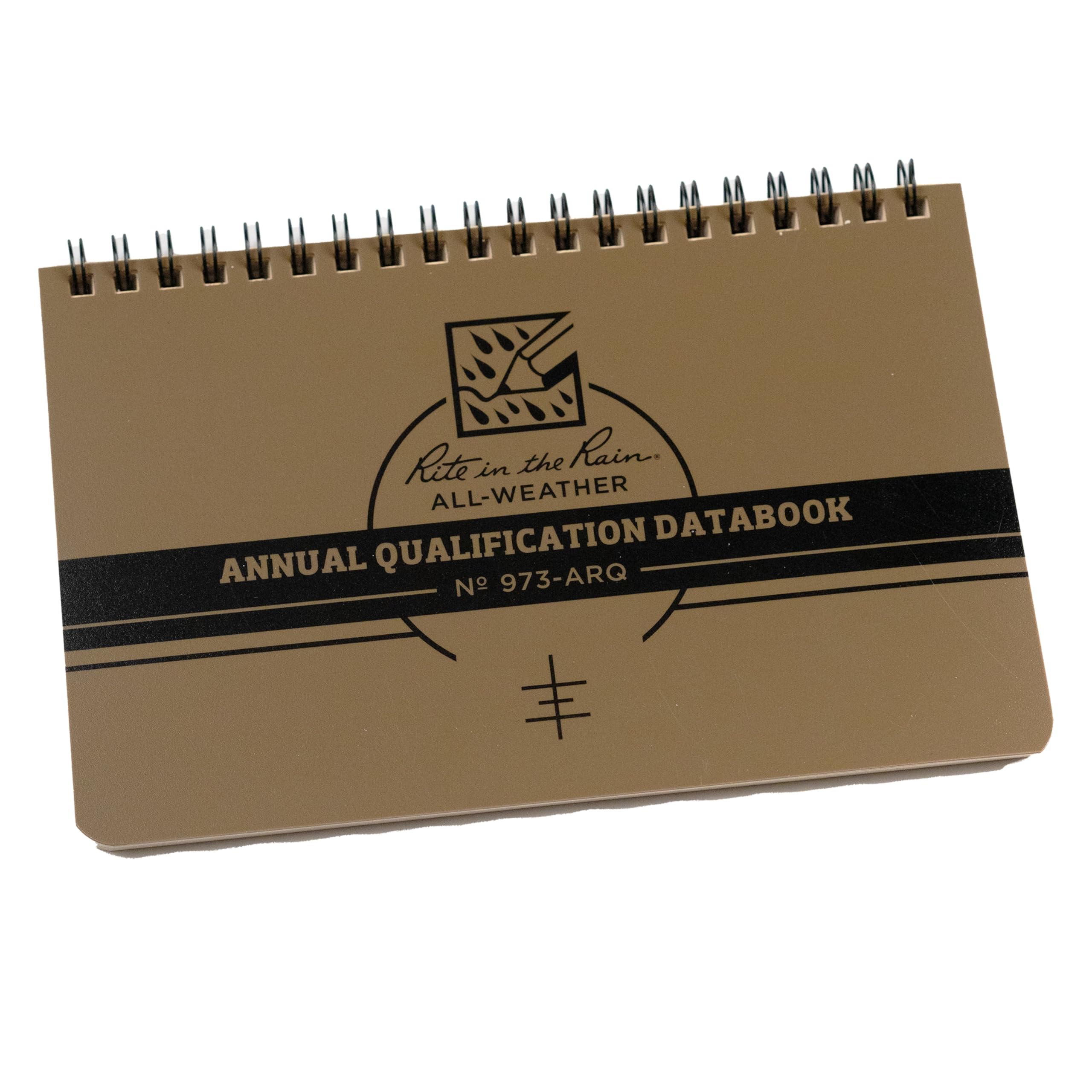 Rite in the Rain Weatherproof Marine Qualification Reference Book, 7" x 4.625", Khaki Cover (No. 973-ARQ)