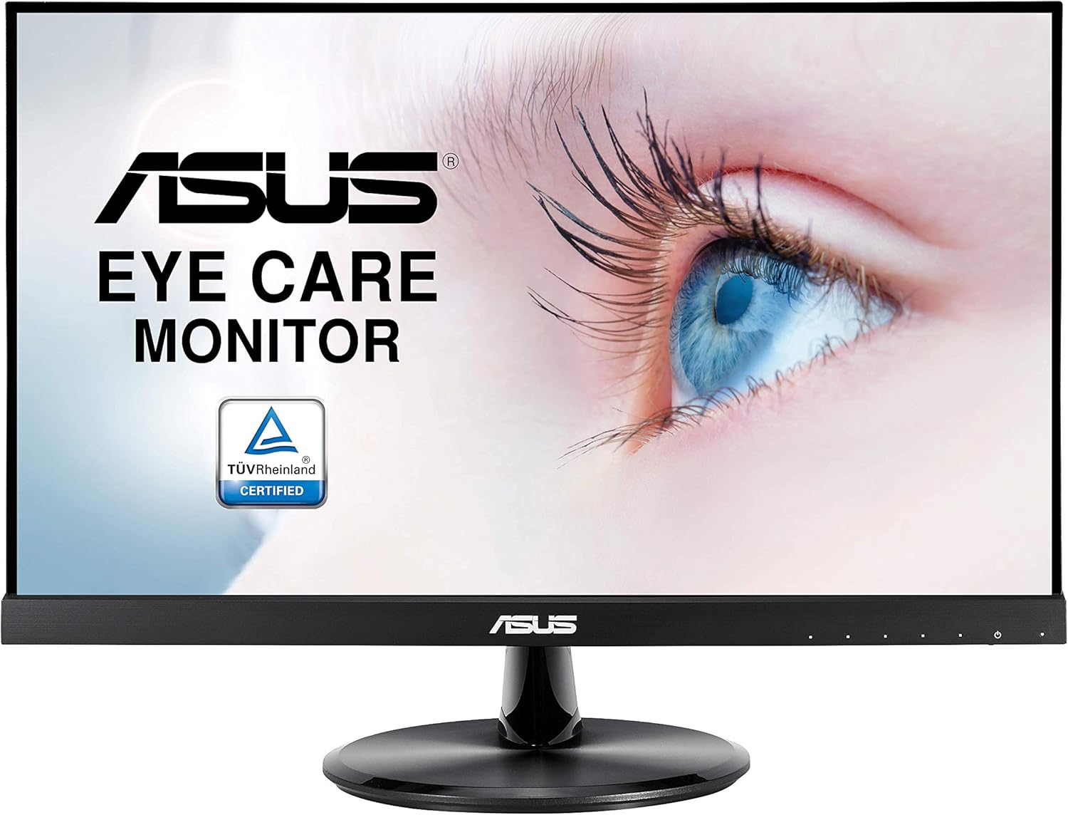ASUS VP229Q 21.5” Monitor, 1080P Full HD, 75Hz, IPS, FreeSync/Adaptive-Sync, Eye Care, HDMI DisplayPort VGA, Frameless, VESA Wall Mountable BLACK 22" IPS 75Hz Framless w/DP