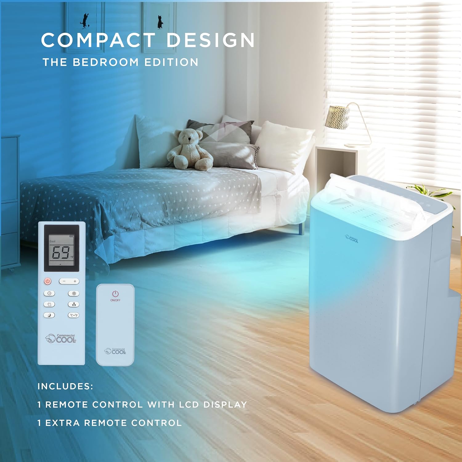 COMMERCIAL COOL Portable Air Conditioner, Dehumidifier & Fan