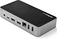 StarTech.com USB-C Dock - Dual Monitor 1080p HDMI Laptop Docking Station - 65W Power Delivery - 1x USB-C, 3x USB-A, Ethernet - Dual Video Display USB 3.1 Gen 1 Type-C Dock - Mac & Windows (DK30CHHPD)