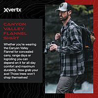 VERTX Canyon Valley Men's Tactical Flannel Long-Sleeve Shirt