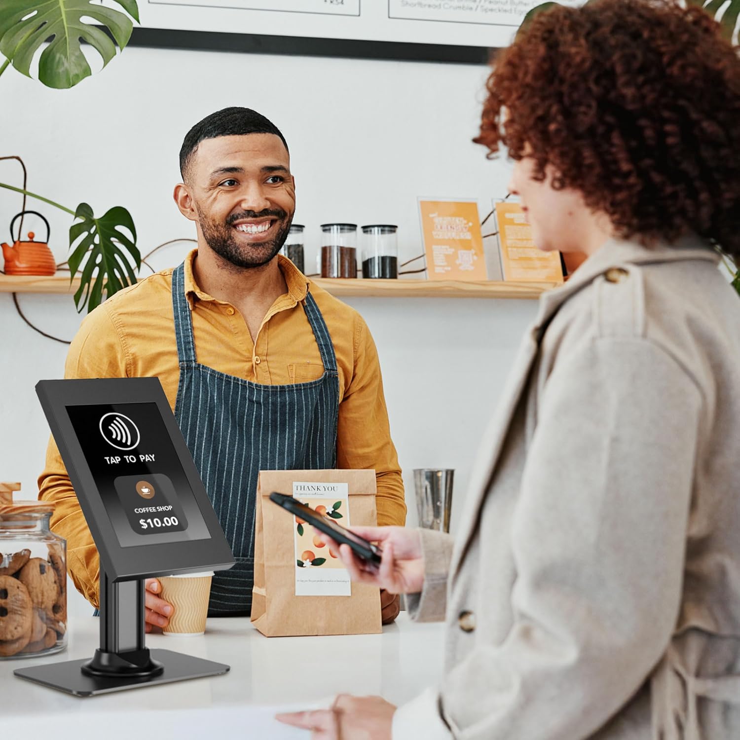 Mount-It! Anti-Theft Tablet Kiosk, Locking Countertop Tablet Enclosure with Freestanding Base - Pro, iPad Air