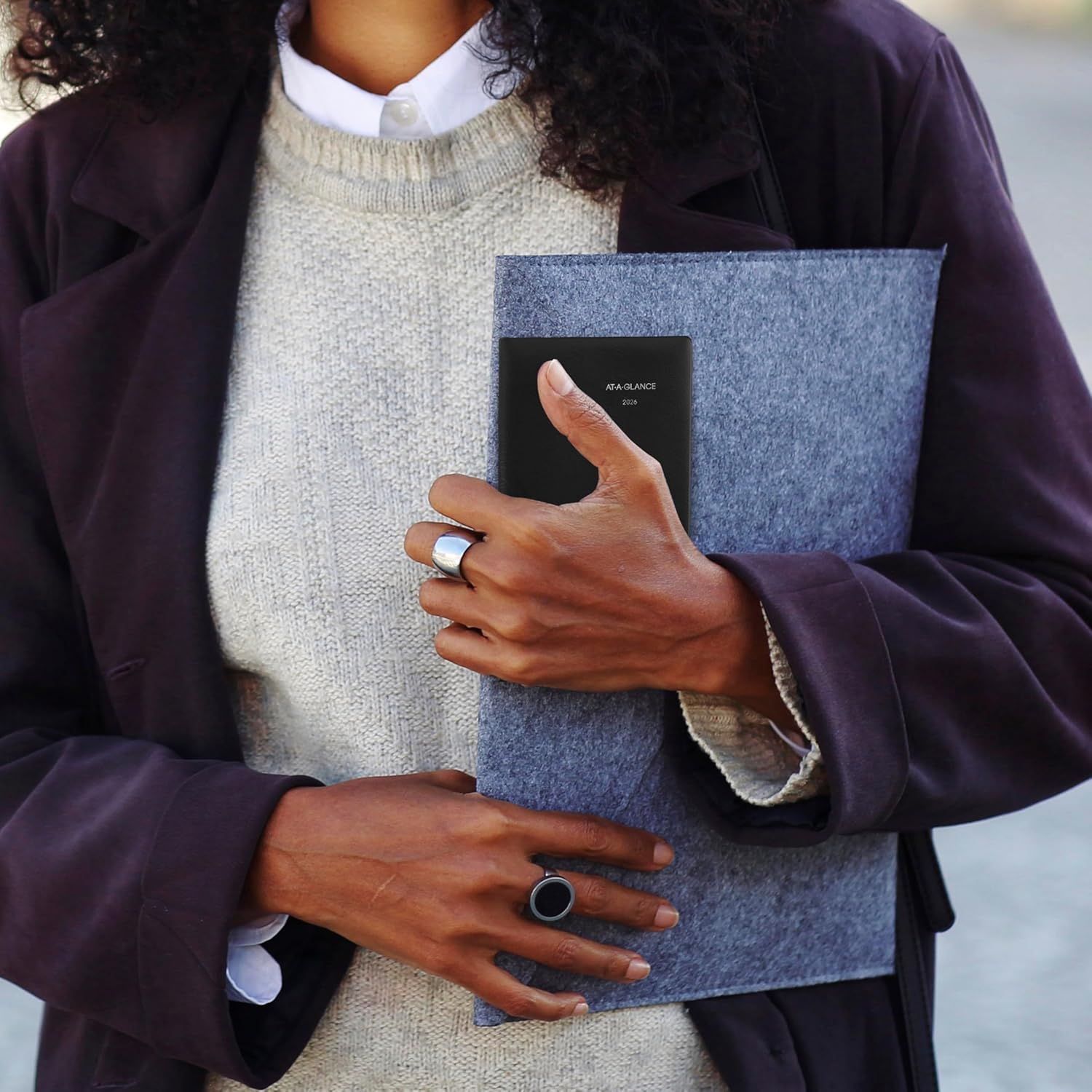 AT-A-GLANCE 2026 Planner, Monthly, 3-1/2" x 6", Pocket Size, DayMinder, Black (SK530026) 2026 New Edition