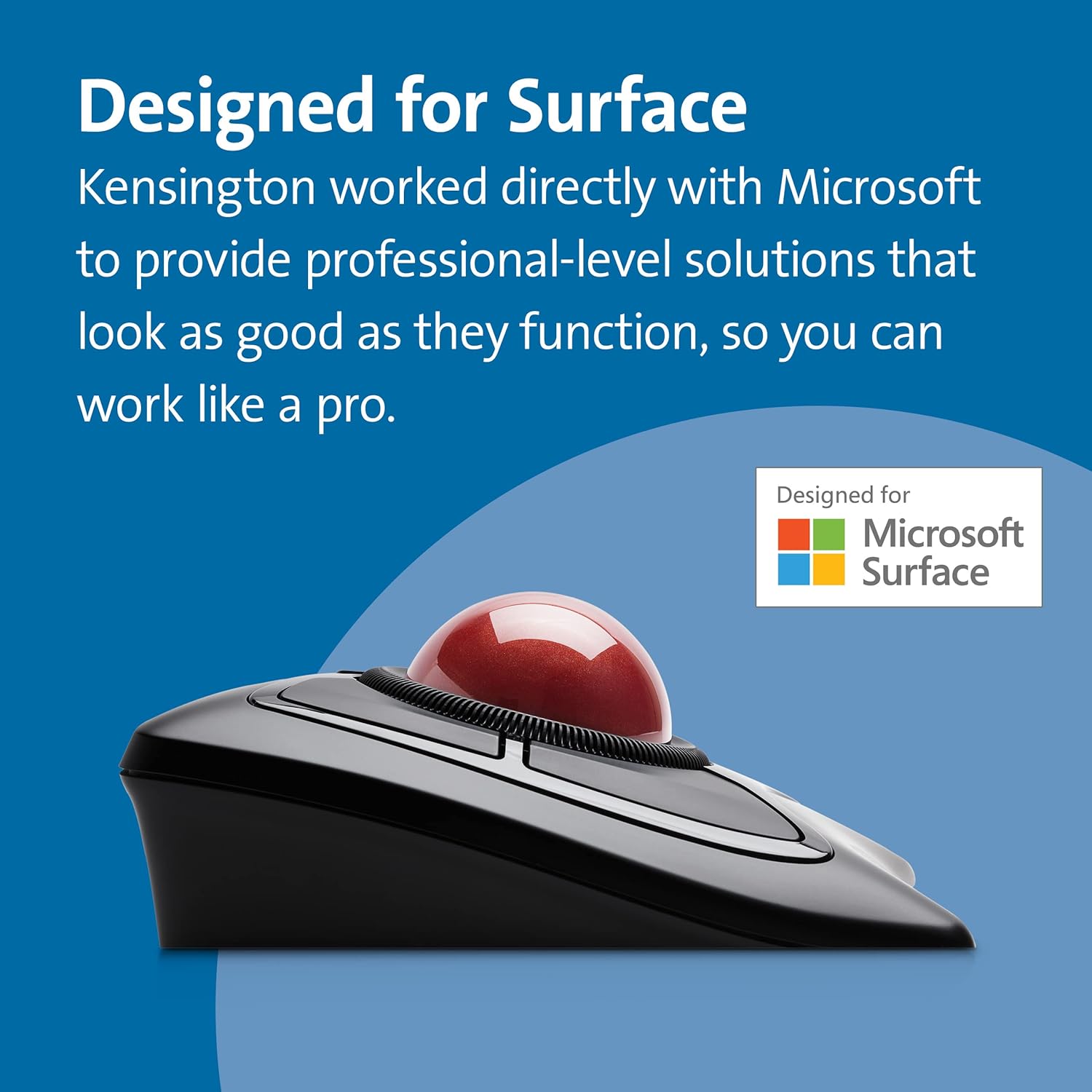 Kensington Expert Wireless Trackball Mouse (K72359WW) Black, 3.5" x 6.1" x 8" Wireless Mouse