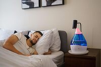 CRANE Drop 4-in-1 Ultrasonic Cool Mist Top-Fill Humidifier with Sound Machine, Night Light & Aroma Tray