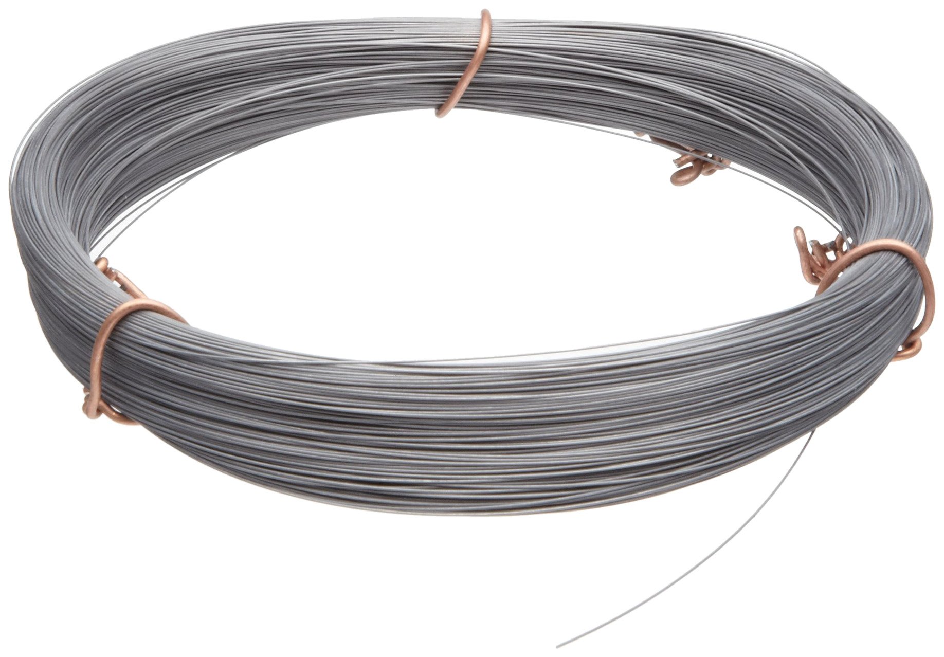 Small Parts 21222 High Carbon Steel Wire, #2B (Smooth) Finish, Full Hard Temper, ASTM A228, 0.022" Diameter, 193' Length