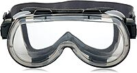 MCR Safety 2410F Verdict Polyvinyl Chloride Strap Foam Lining Safety Goggle with Smoke Frame and Clear Anti-Fog Lens