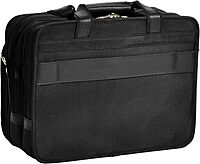 McKLEIN 17" Nylon Patented Detachable -Wheeled Laptop Overnight with Removable Briefcase- CHICAGO Black
