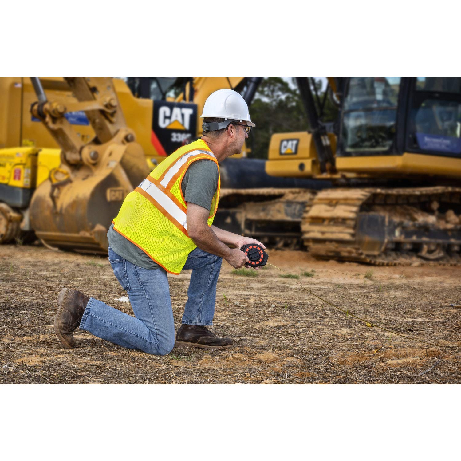 Crescent Lufkin 3/8" x 50' Steel Construction Long Tape - ST50-07 (Pack of 4) 15.2 m (Pack of 4)