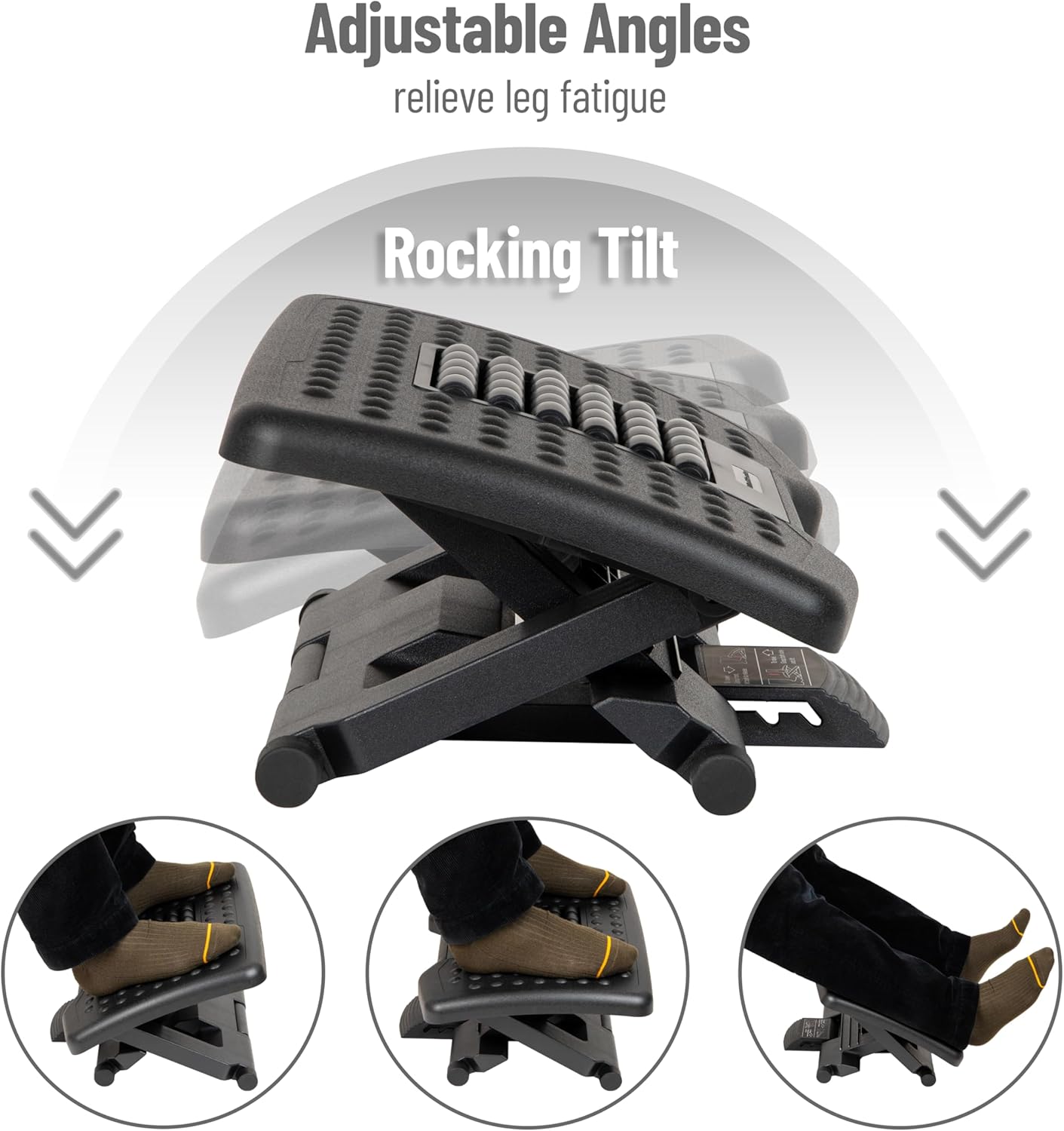 MIND READER Adjustable Ergonomic Foot Rest