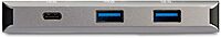 StarTech.com 3 Port USB C Hub with Gigabit Ethernet RJ45 GbE Port - 2X USB
