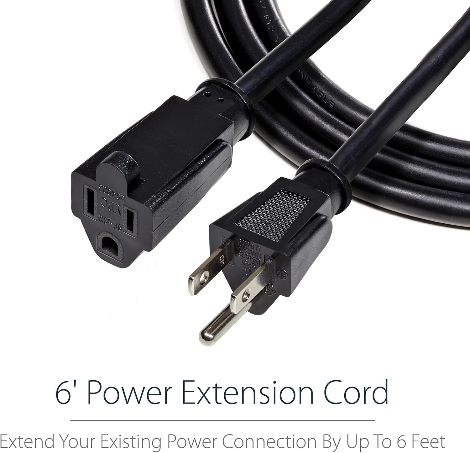 StarTech.com Power Extension Cord NEMA 5-15R to NEMA 5-15P
