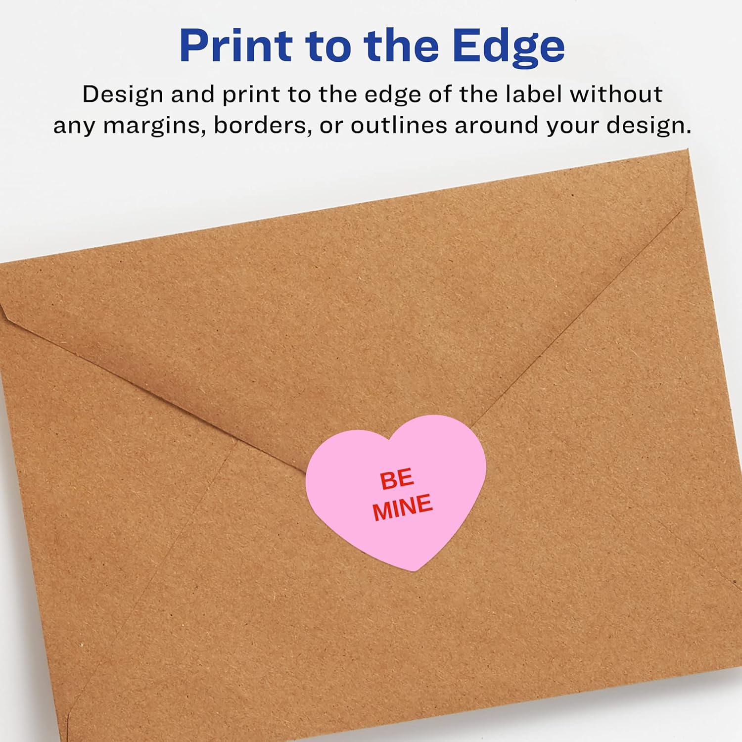 AVERY Durable Waterproof Heart Labels, Sure Feed Technology, 1.5" x 1.5"