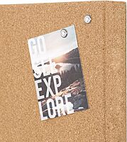 U BRANDS Cork Canvas Bulletin Board, Frameless