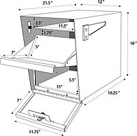 MAIL BOSS Package Master Curbside Locking Security Mailbox