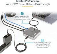 StarTech.com USB C Docking Station, Dual 4K 60Hz HDMI Hub for MacBook Pro (M1/M2/M3/M4) and Windows, USB-A/USB-C 10Gbps Hub, 100W Power Delivery, GbE, SD, 22in/56cm Cable (102B-USBC-MULTIPORT)