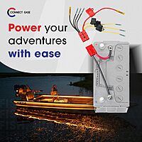12V Multi-4 Fused Connection Kit RCE12VB4FK | Perfect for Battery Charger, Depth Finders, Bilge Pumps
