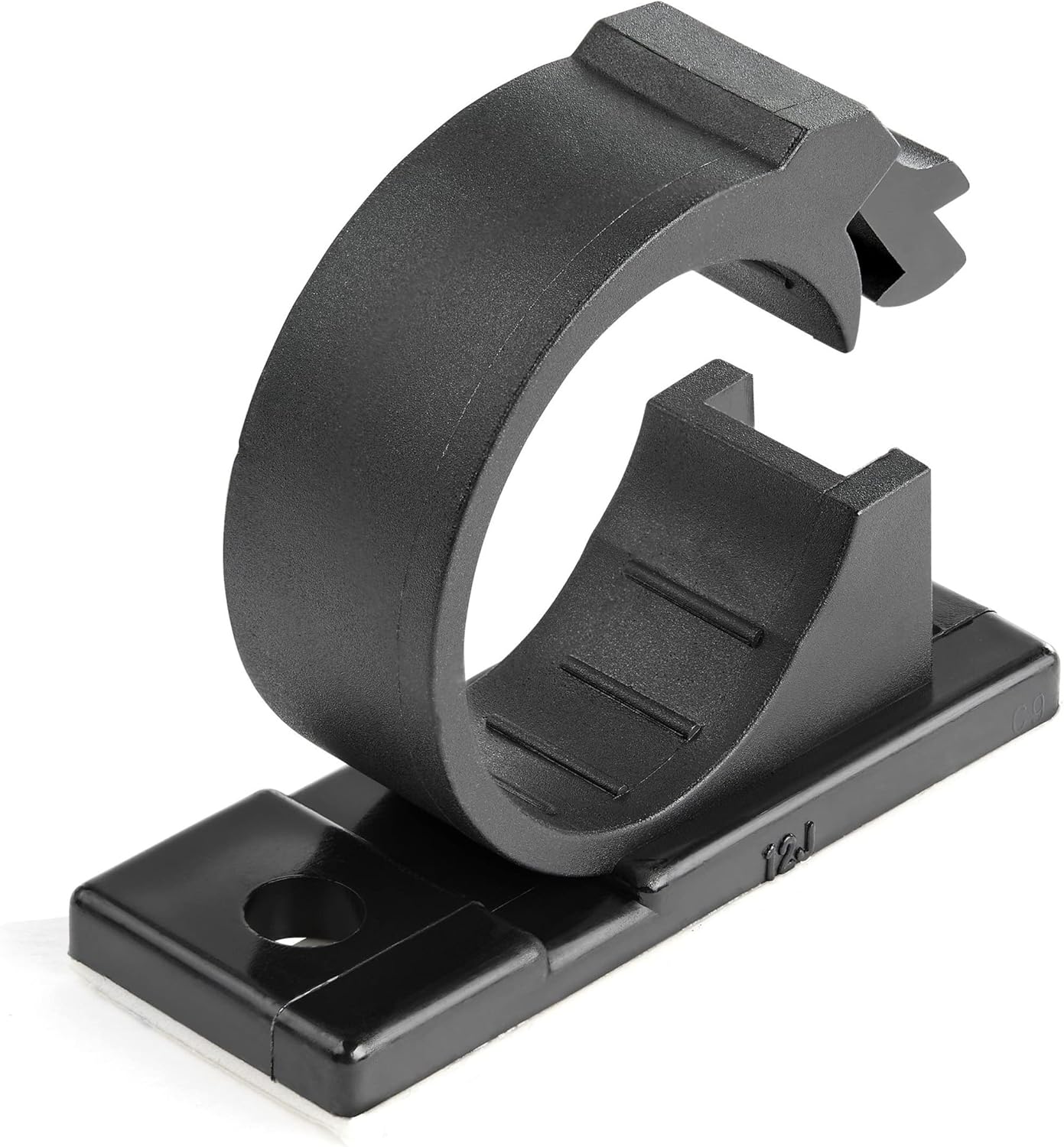 StarTech.com 100 Adhesive Cable Management Clips Black - Nylon Self-Adhesive Clamps UL94 V-2