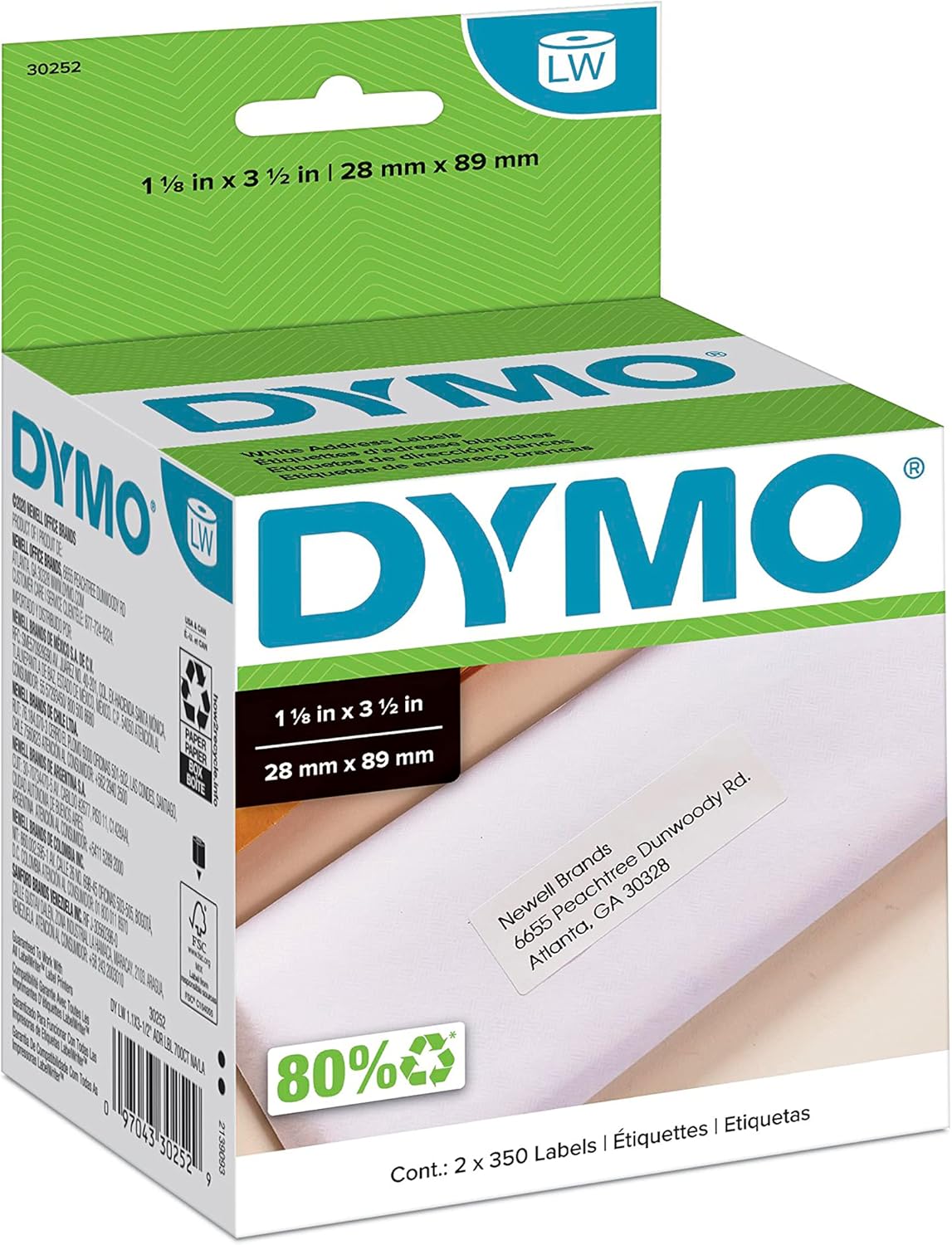 DYMO LW White Address Labels for LabelWriter Printers