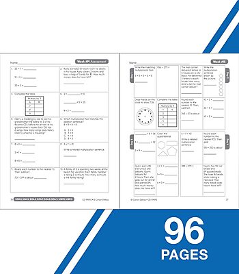 Carson Dellosa Common Core Math 4 Today 3rd Grade Workbooks, Telling Time, Fractions, Addition, Subtraction, Multiplication, Division, and More ... Curriculum (Volume 6) (Common Core 4 Today)