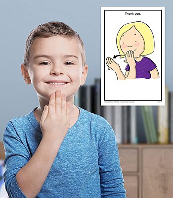 Key Education 160 American Sign Language Flash Cards for Kids, ASL Flashcards for Preschool, Kindergarten