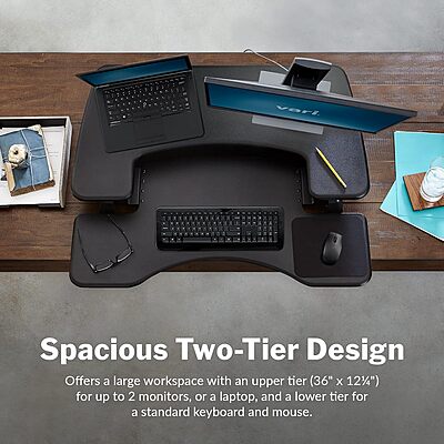 VARI VariDesk Pro Plus 36 Adjustable Standing Desk Converter