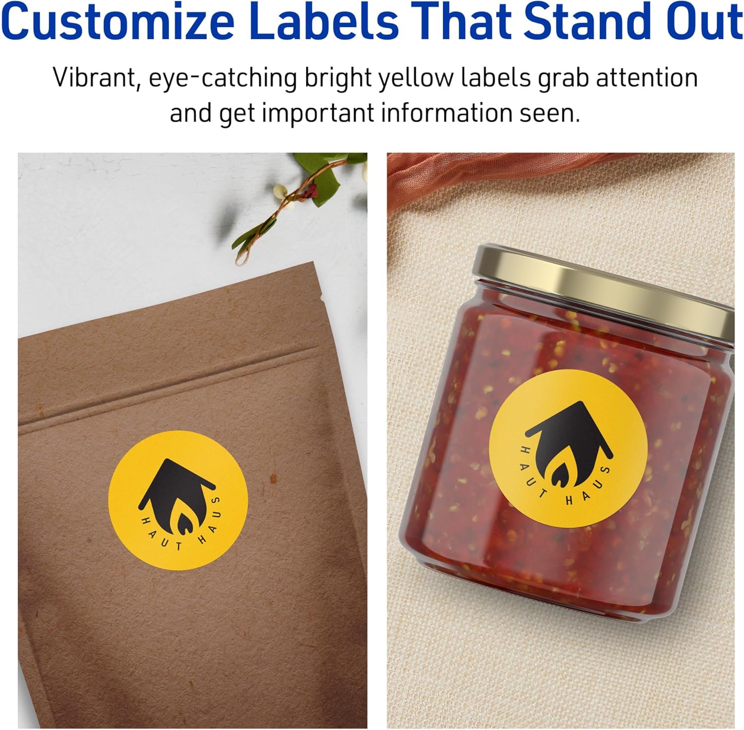 Avery Printable Round Labels, Sure Feed Technology, 2-1/4" Diameter, Print-to-the-Edge, Laser/Inkjet Printable