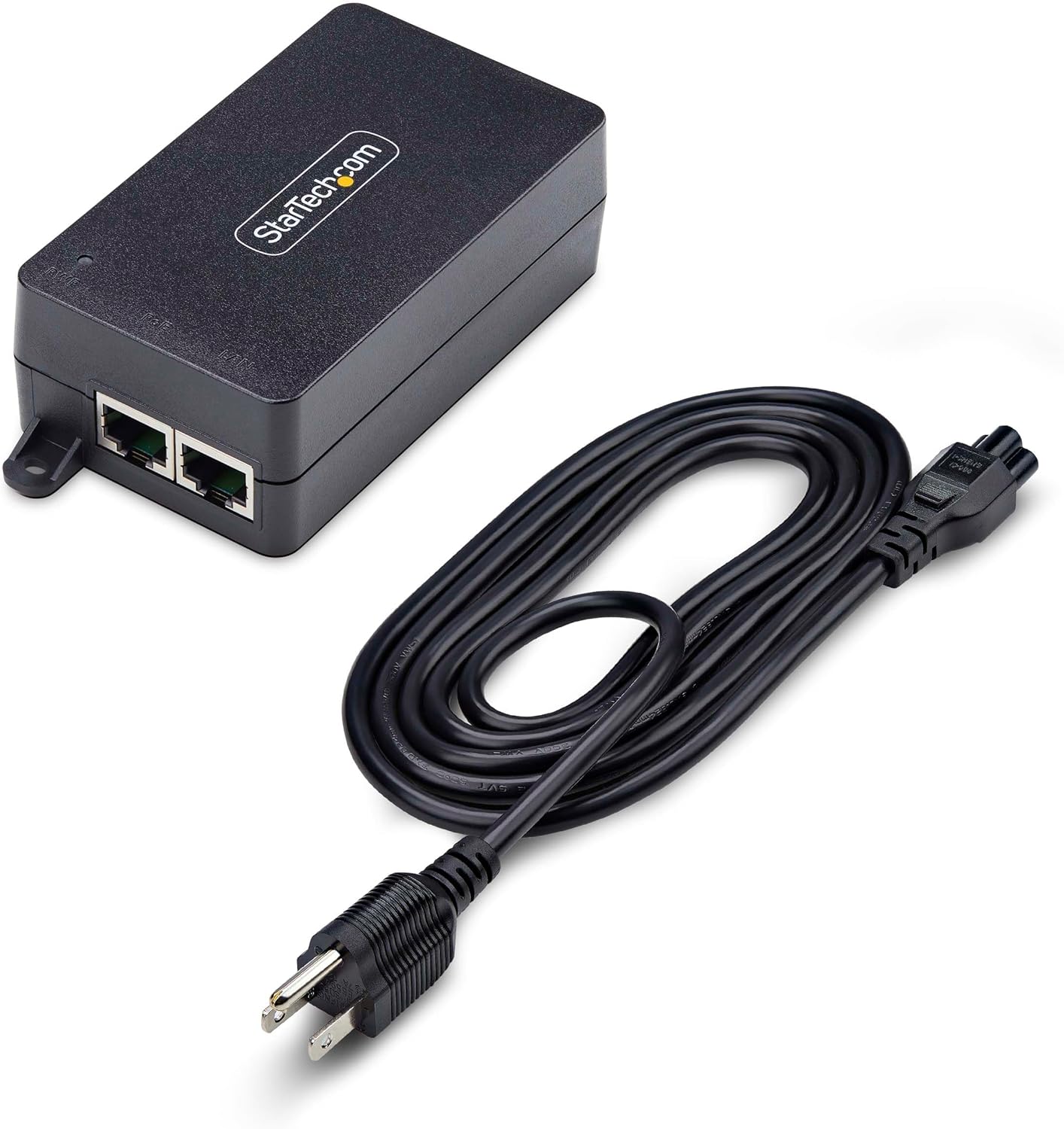 StarTech.com 1-Port Gigabit PoE+ Injector, 10M/100M/1G Ethernet, PoE/PoE+ (802.3af/802.3at), 30W Power Budget